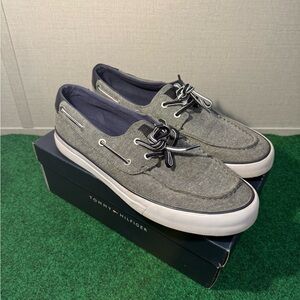 Tommy Hilfiger Charcoal Boat Shoes for Men